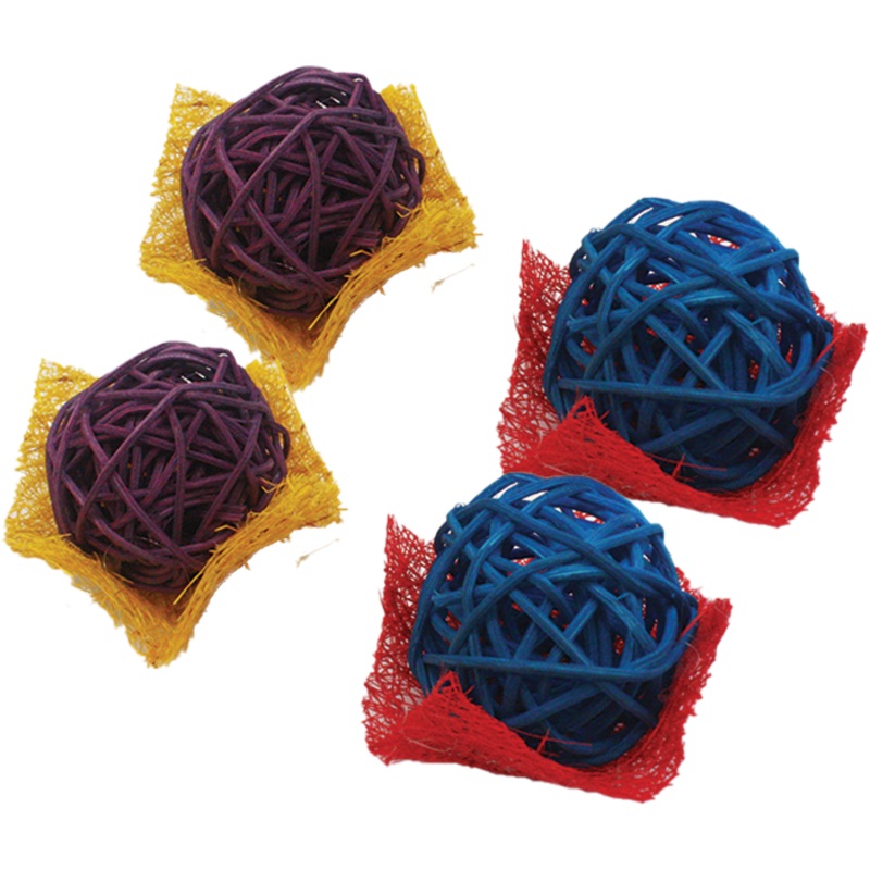 A & E Cage Loofah Bon Bons Small Animal Toy Small