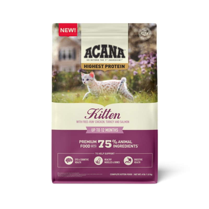 ACANA Highest Protein Dry Cat Food for Kittens 4 Lb