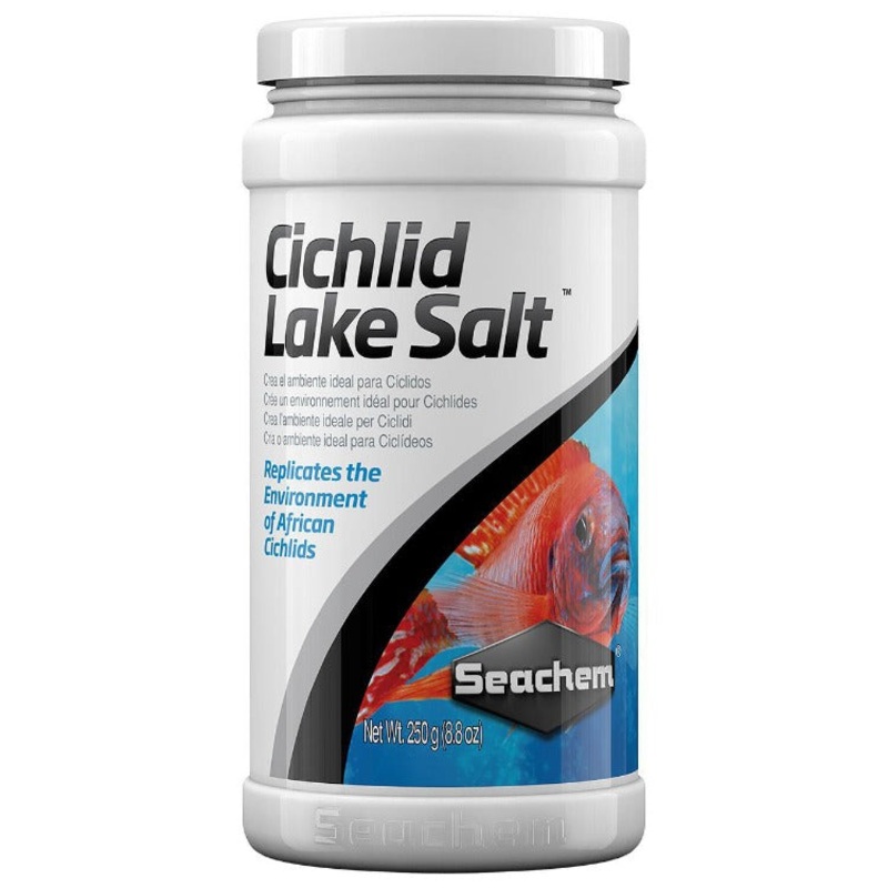 Seachem African Cichlid Lake Salt – Helps Maximize Fish Coloration 250 gm (8.8 oz)