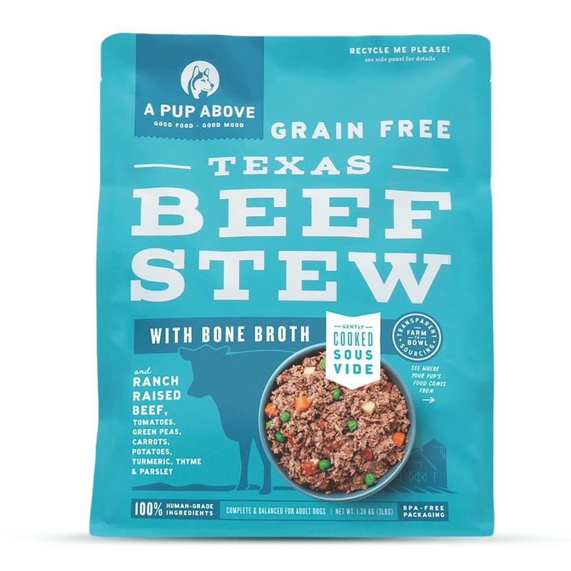 A Pup Above Gently Cooked Frozen Grain-Free Dog Food – Texas Beef Stew – 7lb Bag