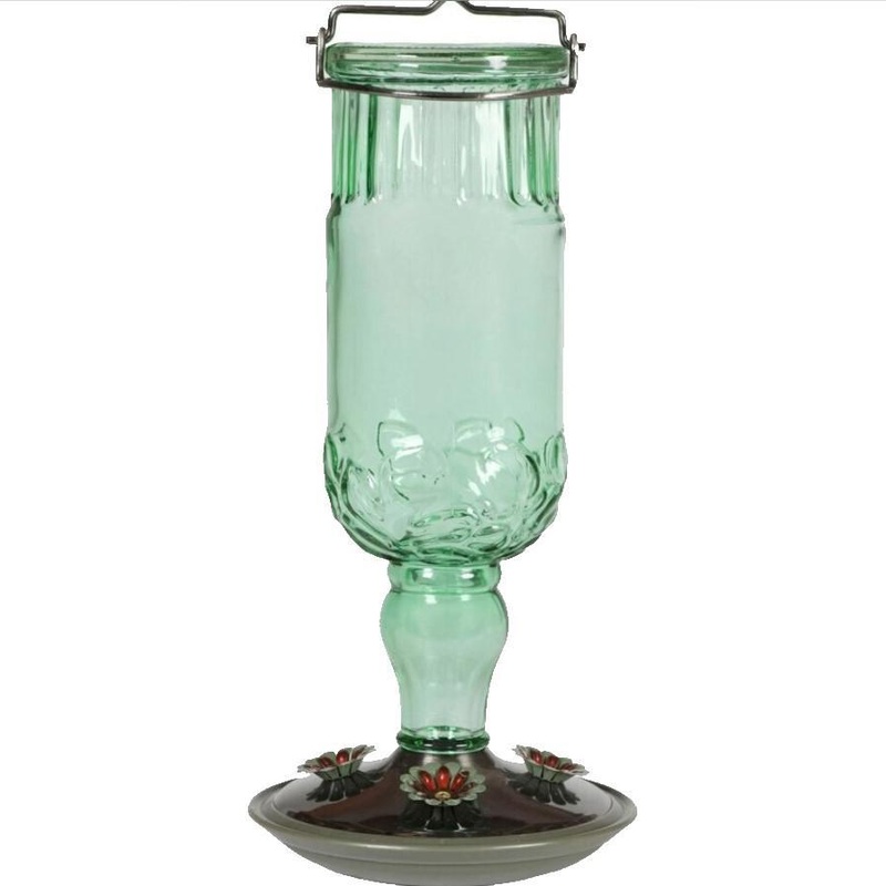 Perky Pet Hummingbird Feeder – Antique Green Bottle 24 oz