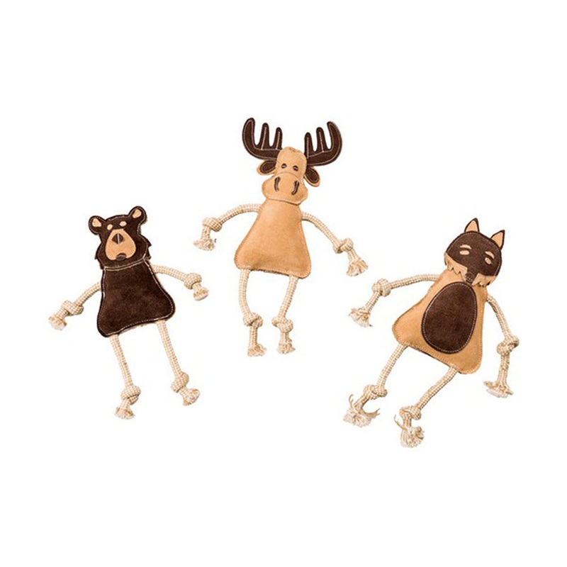 Spot Dura Fused Leather Forest Dog Toys Assorted Color 14 Inch