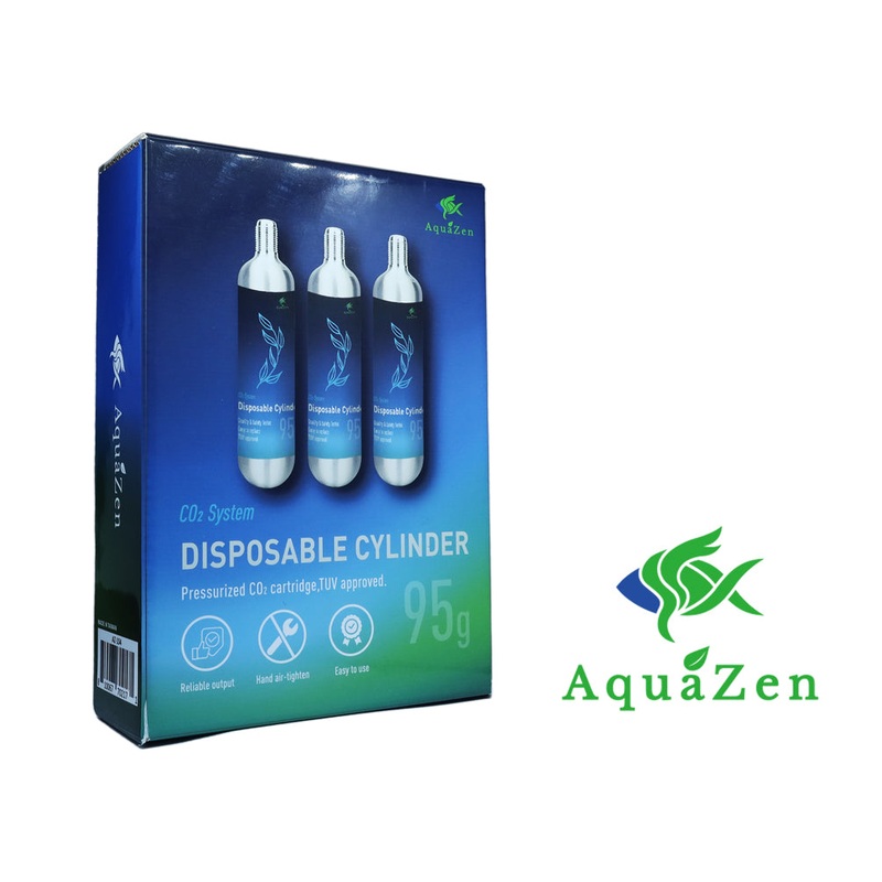 AquaZen CO2 Disposable Cartridge(95G) 3 pack
