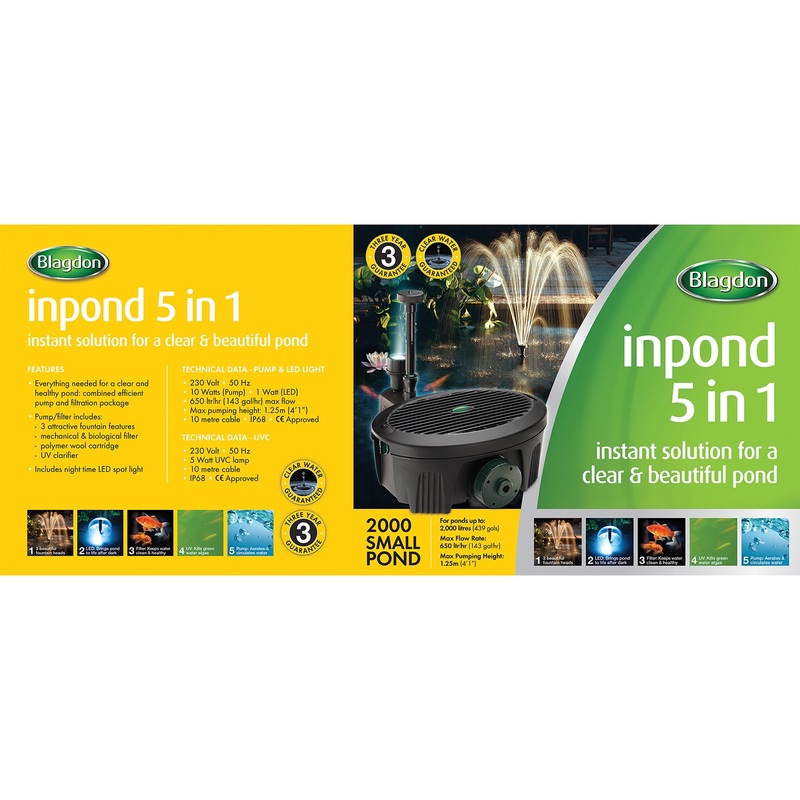 Blagdon – Inpond 5 in 1 Pond Multi Filter (2000L)