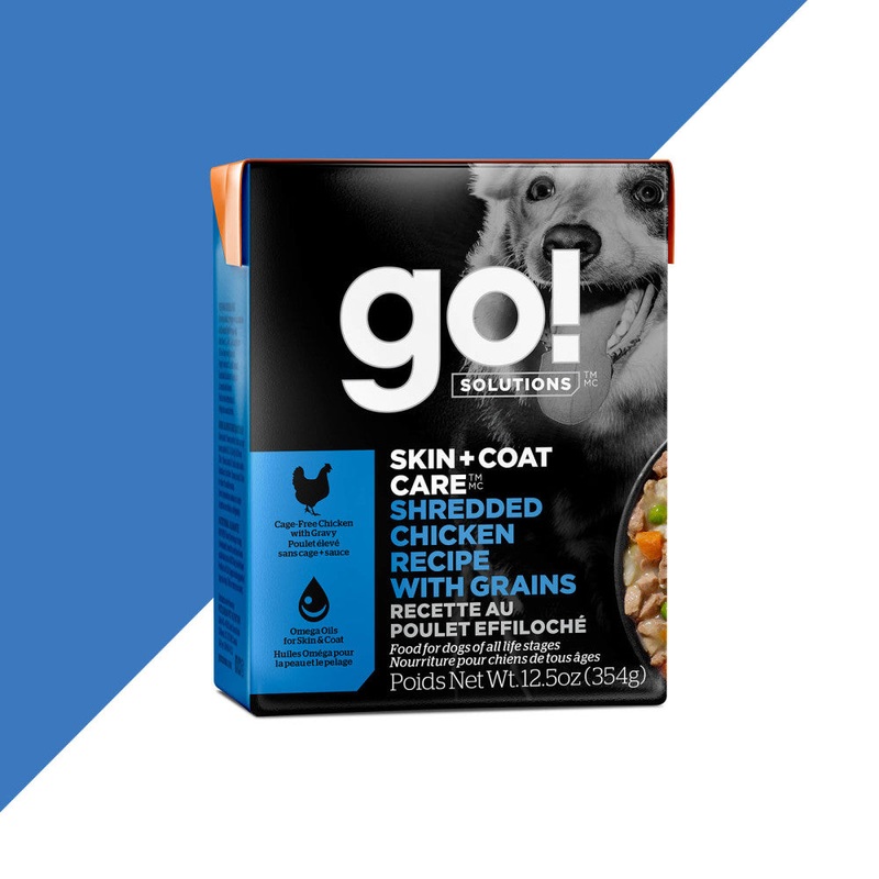 GO! Skin + Coat Care Shredded Chicken Recipe with Grains 12.5 oz