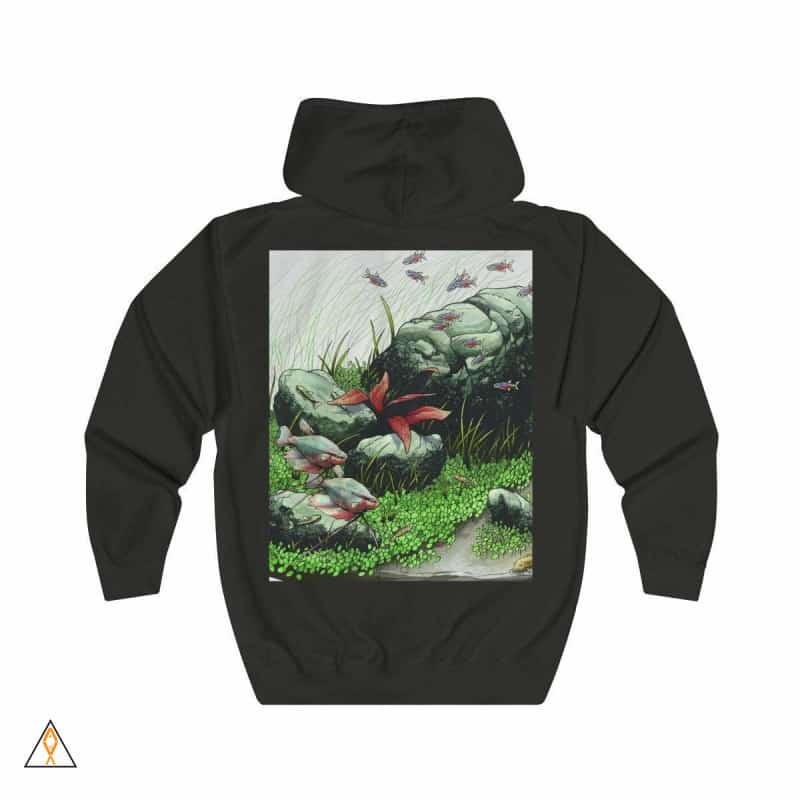 ALA Unisex Full Zip Hoodie Jet Black S