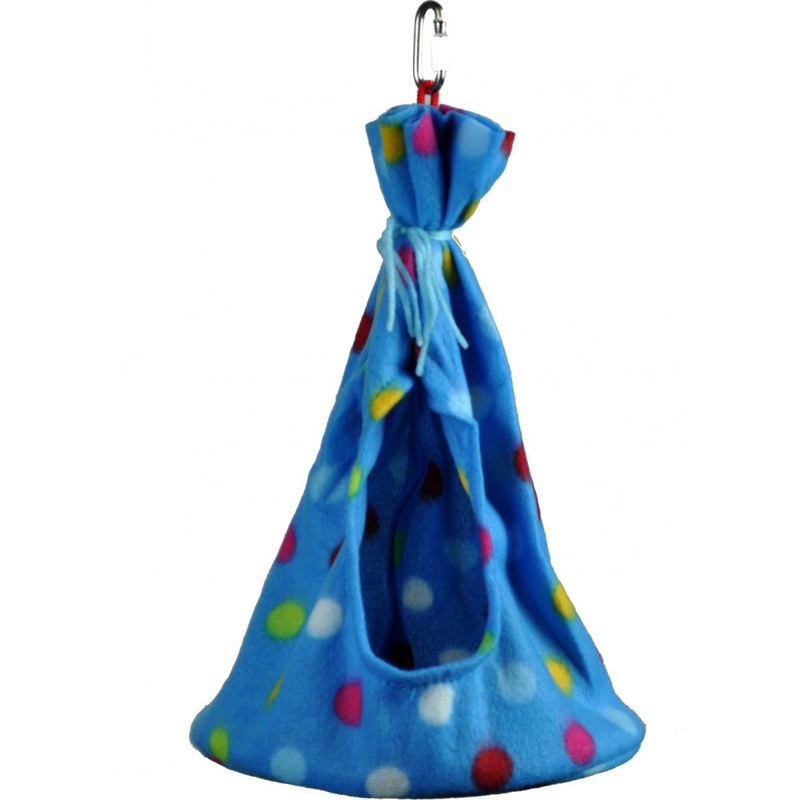 A & E Happy Beaks Fleece Teepee Bird Cage Accessory