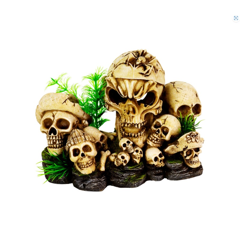 AquaFit Polyresin Skull Pile 8×4.5×5.5″