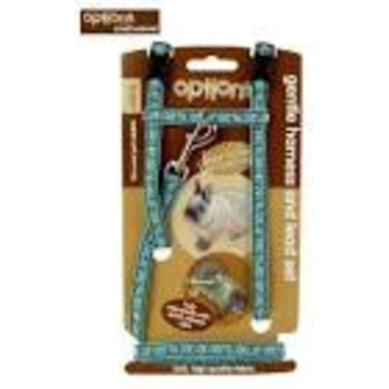 Options Small Animal Harness & Lead Set Paw Print Asstd Large