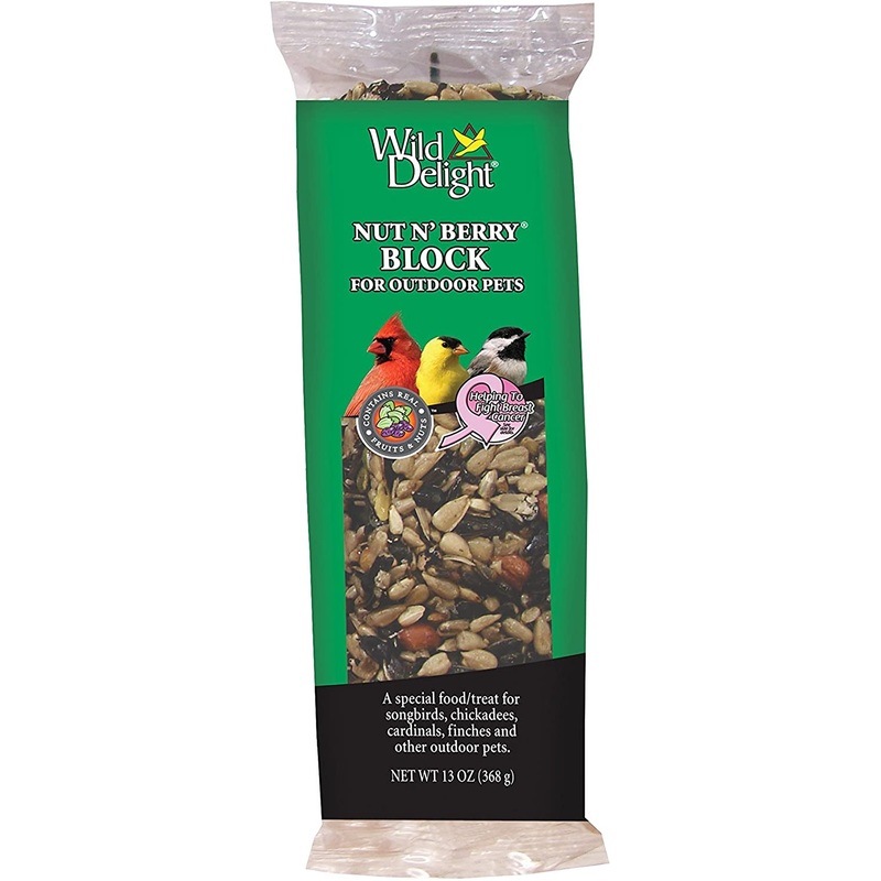 WILD DELIGHT WOODPECKER & WILD BIRD NUT BLOCK BIRD FOOD