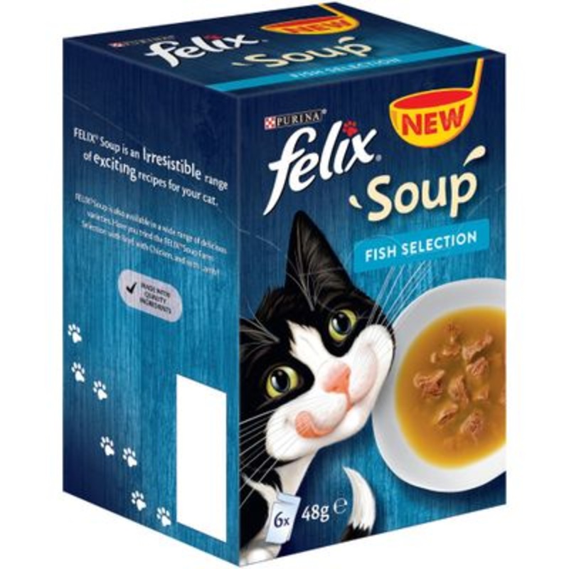 Felix Soup Fish Selection 6 pack 48g