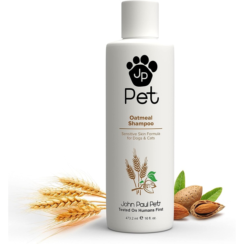 Oatmeal Shampoo – Grooming for Dogs and Cats, Soothe Sensitive Skin Formula, 16 oz