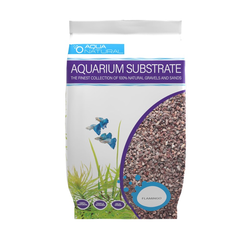 Aqua Natural Flamingo Gravel Substrate 10lb Bag