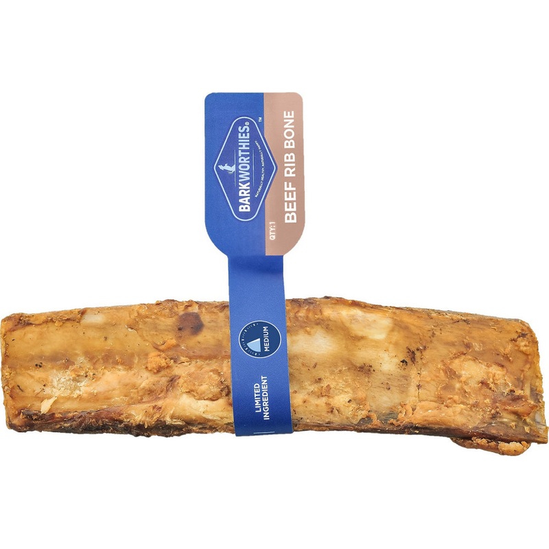 Barkworthies Beef Rib Bone Dog Chew