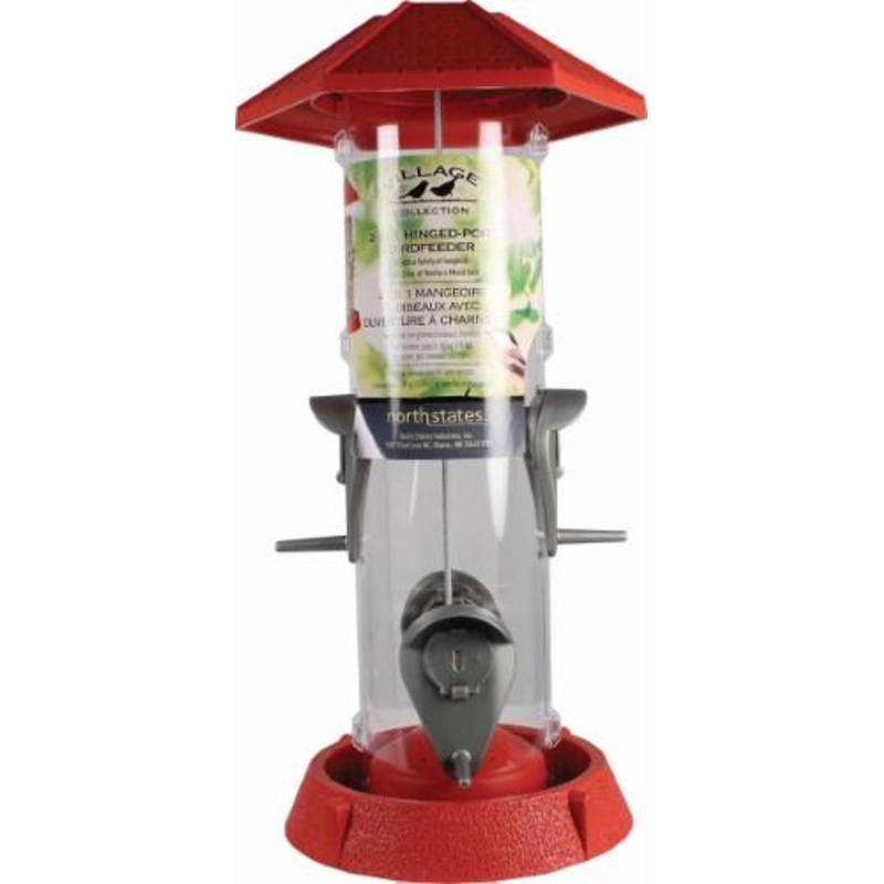 North States Industries 2-In-1 Hinged-Port Bird Feeder