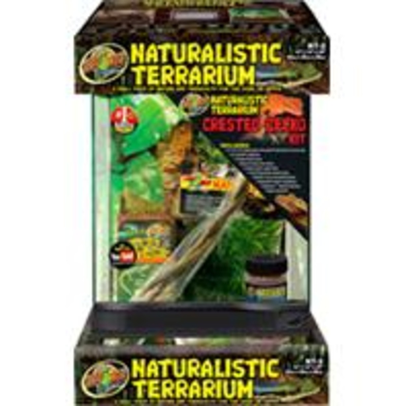 zoo med naturalistic terrarium – crested gecko kit multi-colored