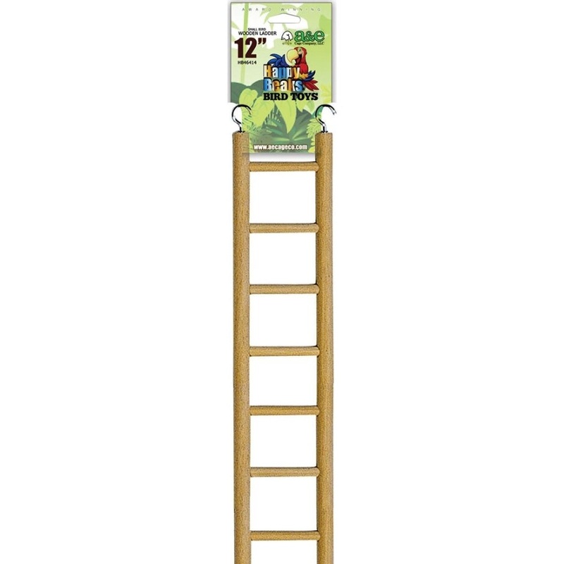 A&E Cage Co Small Bird Wooden Hanging Ladder