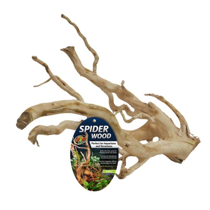 Zoo Med Medium Spider Wood for Aquariums and Terrariums – Tan