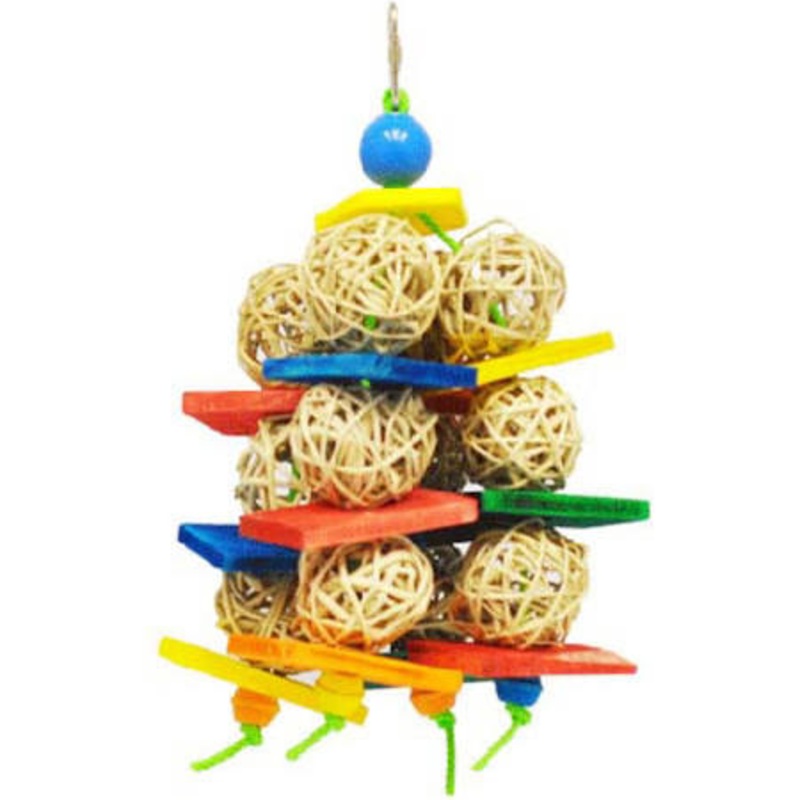 A&E Cage Co USA Wicker Cluster Toys – Medium