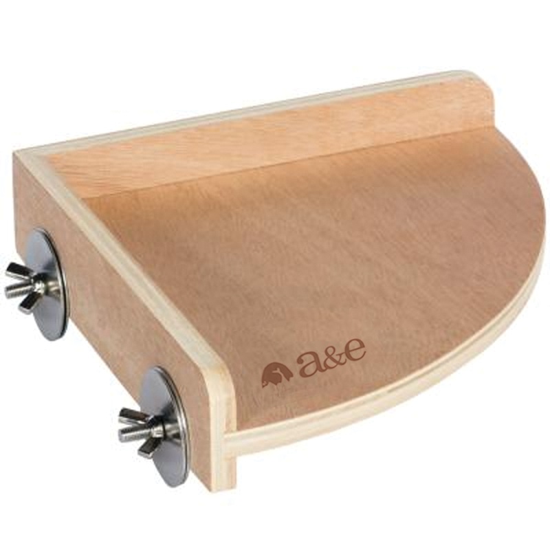 A&E Cage Co Corner Shelf – Small